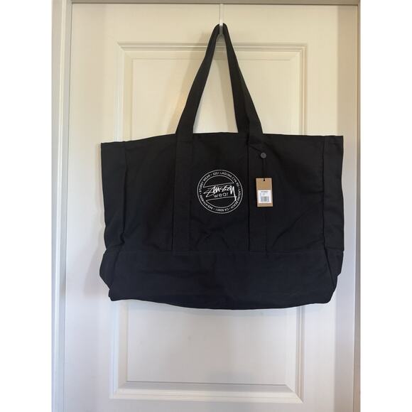 New Stussy black tote shoulder handbag bag - Picture 6 of 13